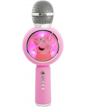 Microfon OTL Technologies - Peppa Pig PopSing LED Light Up, roz