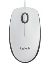 Mouse Logitech - M100, optic, alb -1