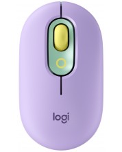 Mouse Logitech - POP, optic, wireless, mov/ verde -1