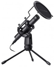 Microfon Trust - GXT 241 Velica, negru -1