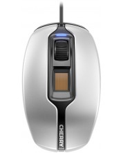 Mouse Cherry - MC 4900, optic, argintiu/gri -1