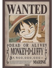 Mini poster GB eye Animation: One Piece - Luffy Wanted Poster