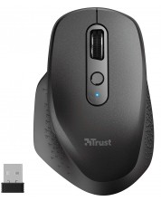 Mouse Trust - Ozaa, optic, wireless, negru -1