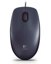 Mouse Logitech - M90, optic, gri -1