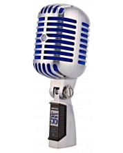 Microfon Shure - Super 55 Deluxe, argintiu/albastru -1
