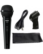 Microfon Shure - SV200A, cablu + clema + husa, negru	 -1