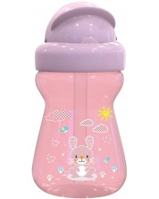 Sticluță sport Lorelli Baby Care - Animals, 200 ml, roz