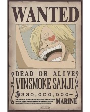 Mini poster GB eye Animation: One Piece - Sanji Wanted Poster (Series 2) -1