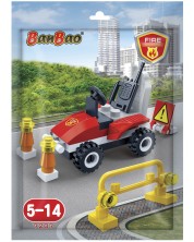 Mini set de construcții BanBao - Fireman Buggy, 33 de piese -1