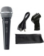 Microfon Shure - SV100A, cablu + clema + husa, negru -1