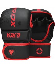MMA mănuși RDX - F6 Kara , negru/roșu -1