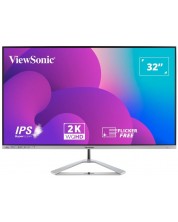 Monitor ViewSonic - VX3276-2K-MHD-2, 31.5'', QHD, IPS, argintiu  -1