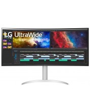 Monitor LG - 38WP85CP-W, 37.5'', QHD, 60Hz, 5ms, FreeSync, Curved -1