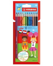 Creioane colorate Stabilo - 12 culori