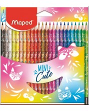 Creioane Maped Mini Cute - Peps, 24 culori
