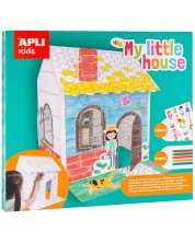 Set creativ APLI - Casa mea micuta, asambleaza si deseneaza -1