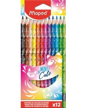 Creioane Maped Mini Cute - 12 culori