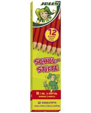 Creioane Jolly School - H, nr.3, 12 bucati -1