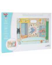 Placa de lemn Montessori Wooden - Cu mecanisme de deschidere, inchidere si blocare - TL813007 -1