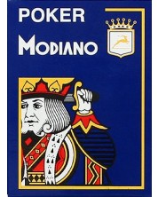 Carti de joc plastifiate Modiano Jumbo Index - 4 Corner (albastre) -1