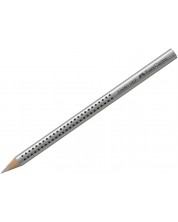 Creion Faber Castell - Jumbo Grip, metalic, argintiu