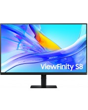 Monitor Samsung - ViewFinity S8 32D800, 32'', 4K, 60Hz, 5ms, VA, USB hub, negru 