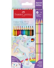 Creioane Faber-Castell Grip 2001 -10+3 culori strălucitoare