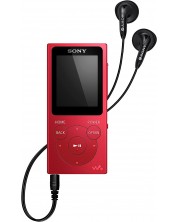 MP4 player Sony - NW-E394 Walkman, roșu -1