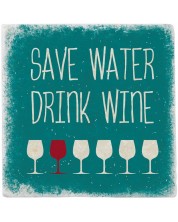 Suport din marmura pentru cana Gespaensterwald - Save water Drink wine