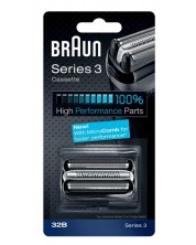 Perie de ras pentru aparatul de ras Braun - 32B Seria 3, neagră