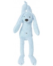 O jucărie muzicală Happy Horse - Iepurașul Richie, albastru, 34 cm -1