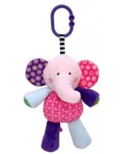 Jucarie muzicala Lorelli Toys - Elefant, roz -1