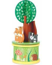 Orange Tree Toys Carusel muzical - Animale din pădure -1