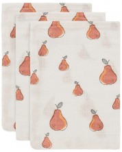 Pânze de muselină Jollein -  Pear, 15 x 20 cm, 3 bucăți -1