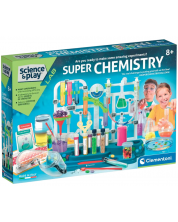 Clementoni Science & Play - Set de laborator de chimie Super Chemistry Science Set