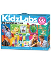 Set științific STEM 4M Kidzlabs - Laborator științific mare, peste 60 de experimente - imagine 1