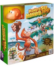 Joc de bord Spin Master: Monkey See Monkey Poo - Pentru copii