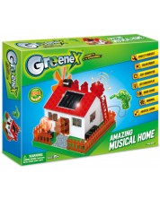 Kit de știință STEM  Amazing Toys Greenex - Casă de muzică cu baterie solară -1