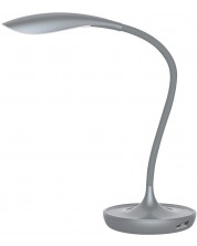 Lampă de masă Rabalux Belmont, 5 W, gri, cu ieșire USB