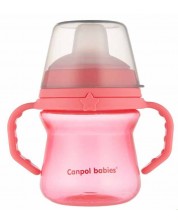 Cană antiderapantă Canpol - 150 ml, roz -1