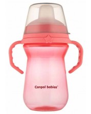 Cană antiderapantă Canpol - 250 ml, roz -1