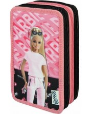 Penar școlar echipat Undercover Barbie - 3 fermoare