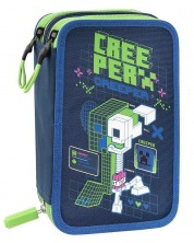 Penar școlar echipat Panini Minecraft - Creeper Anatomy Neon