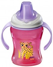Ceașcă antiderapantă cu mânere detașabile Vital Baby - Violet, 260 ml