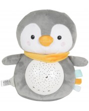 Lampă de noapte și reflector Moni Toys - Snuggly, Penguin -1