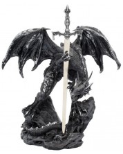 Cuțit pentru scrisori Nemesis Now Adult: Dragons - Black Dragon, 22 cm -1