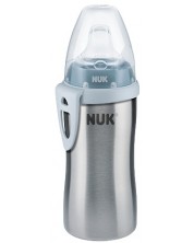 Sticluță Nuk cu vârf de silicon - Active Cup, 215 ml, albastru -1