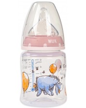Nuk First Choice Bottle - Disney, TC, cu tetina din silicon, 150 ml, roz/Yori cu balon -1
