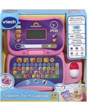 Jucărie educațională Vtech - Laptop, roz -1