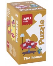 Puzzle educativ APLI cu 24 de piese - Obiectele din casa -1